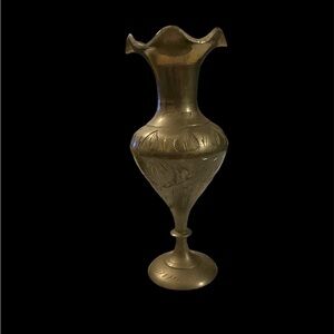 Elegant Brass Decorative Vase - approximately 4.5” tall 
*Age appropriate patina